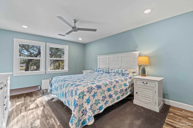 bedroom with ceiling fan