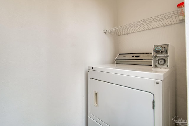 view of clothes washing area