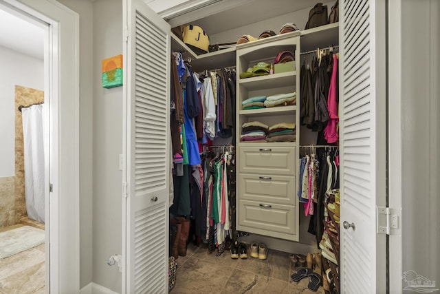 view of closet