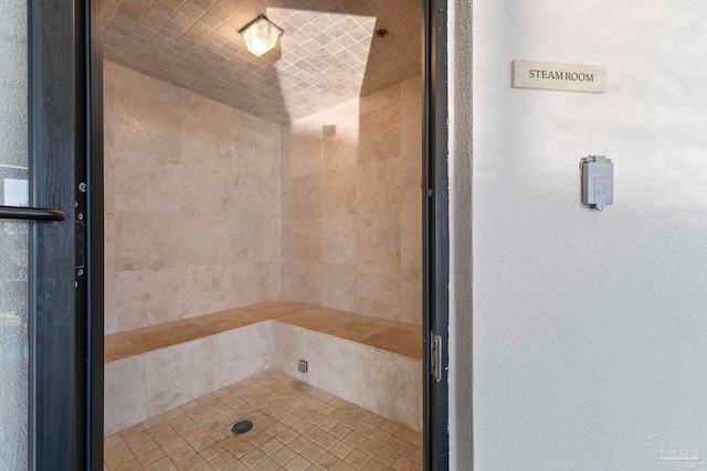 bathroom with walk in shower