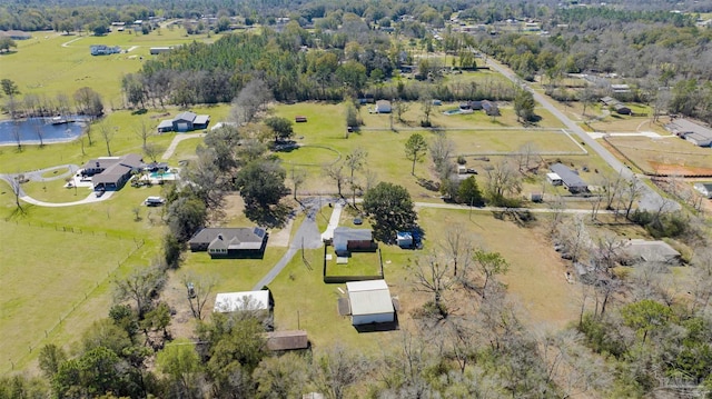 bird's eye view featuring a rural view