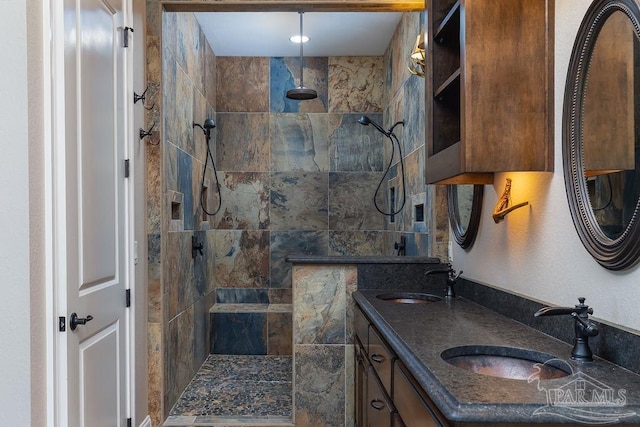 4513 River Ranch Rd, Milton, FL 32583 - bathroom with double vanity and walk in shower