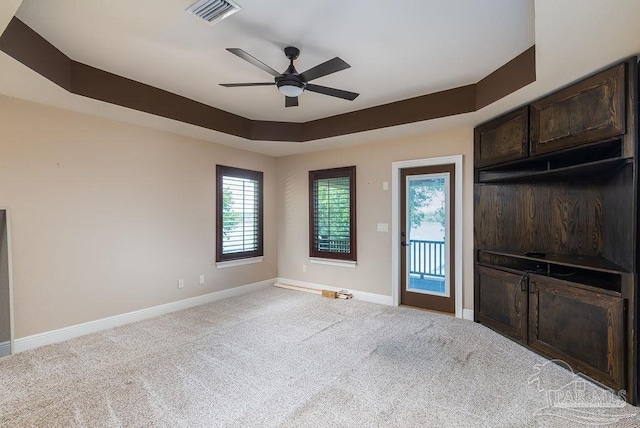 4513 River Ranch Rd, Milton, FL 32583 - unfurnished living room with carpet flooring and ceiling fan