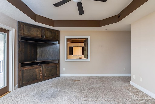 4513 River Ranch Rd, Milton, FL 32583 - unfurnished living room featuring a ceiling fan and carpet flooring