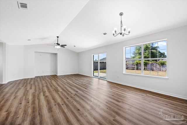 6914 Raburn Rd, Pensacola, FL 32526 - unfurnished living room with visible vents and wood finished floors