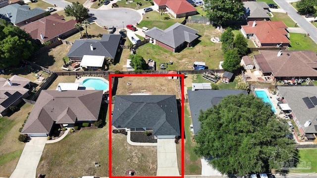 6914 Raburn Rd, Pensacola, FL 32526 - drone / aerial view featuring a residential view
