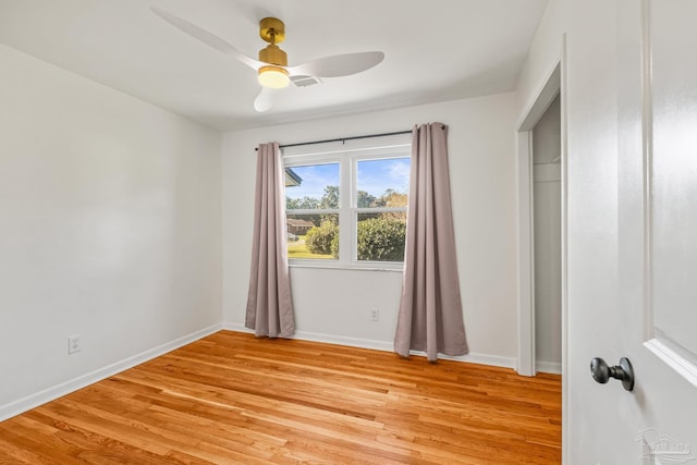 7332 Maxam Ave, Pensacola, FL 32503 - unfurnished room with light hardwood / wood-style floors and ceiling fan