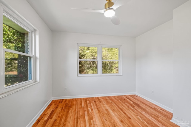 7332 Maxam Ave, Pensacola, FL 32503 - spare room with ceiling fan and light hardwood / wood-style floors