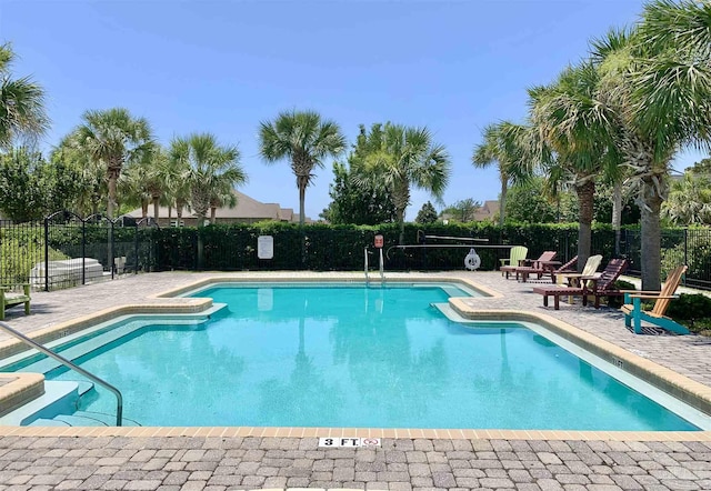 view of pool with a patio area