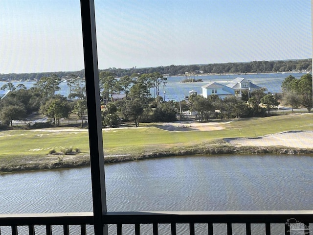 view of water feature