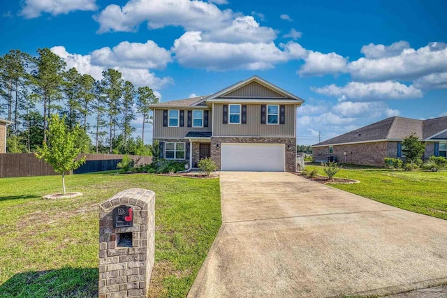 4678 Perception Cir, Milton, FL 32570 - view of front of home featuring brick siding, driveway, and an attached garage