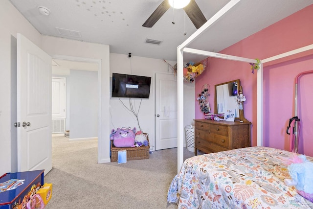 4678 Perception Cir, Milton, FL 32570 - bedroom featuring carpet flooring, ceiling fan, and baseboards