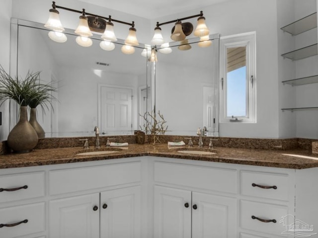 bathroom featuring vanity