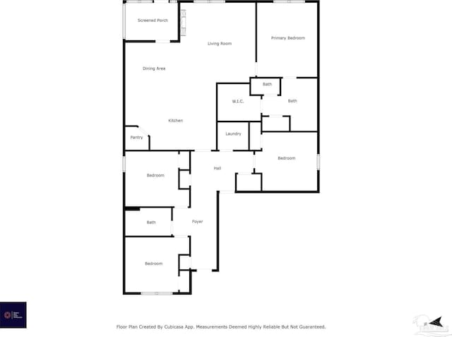 5711 Guinevere Ln, Milton, FL 32583 - floor plan
