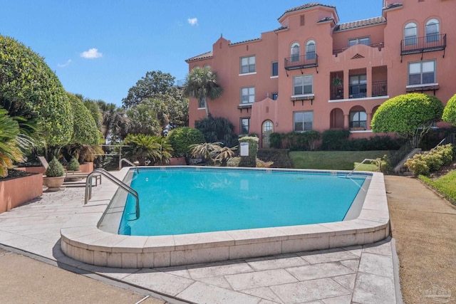 view of pool