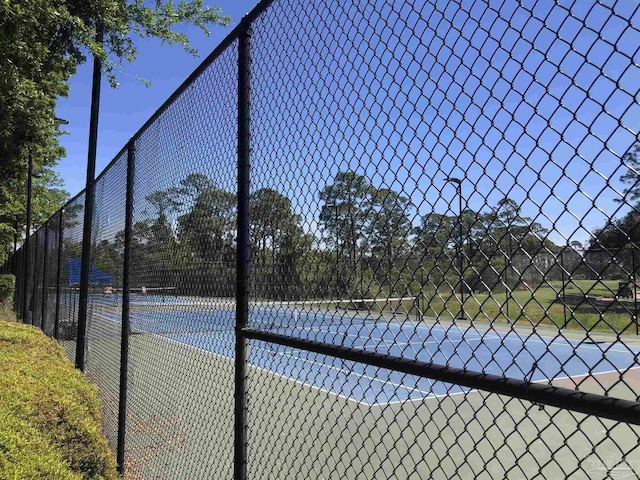 view of tennis court