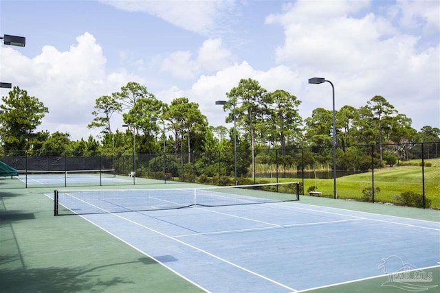 view of tennis court