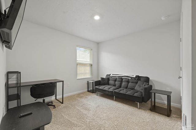 office featuring carpet and baseboards