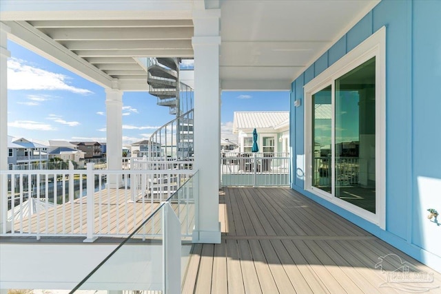 view of wooden terrace