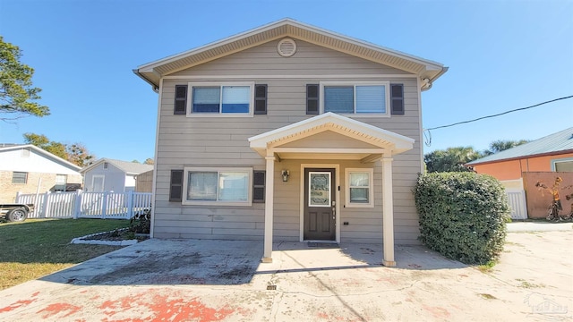 view of front of home