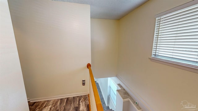 interior space featuring wood-type flooring