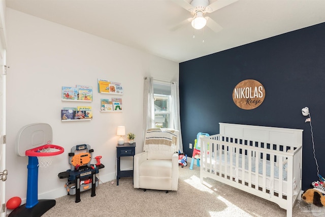1928 Appleton Dr, Cantonment, FL 32533 - bedroom with a crib, carpet flooring, and baseboards