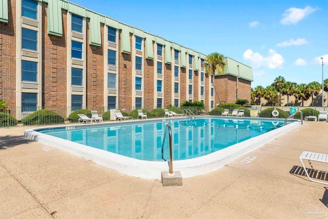 view of pool with a patio area