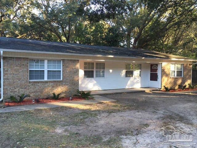 view of ranch-style house