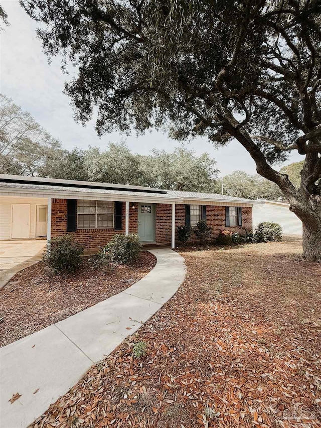 view of ranch-style house