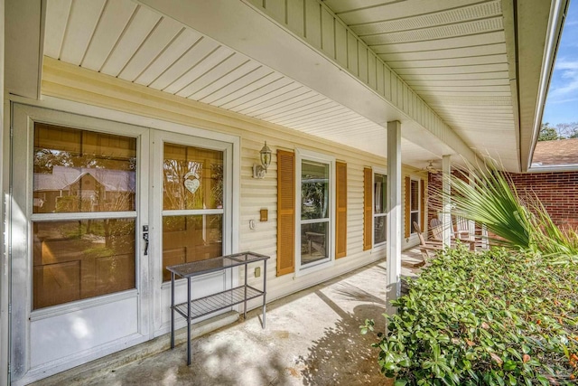 view of patio with covered porch