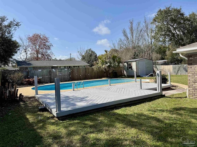 2759 Pleasant Bay Ct, Navarre, FL 32566 - view of pool with a wooden deck