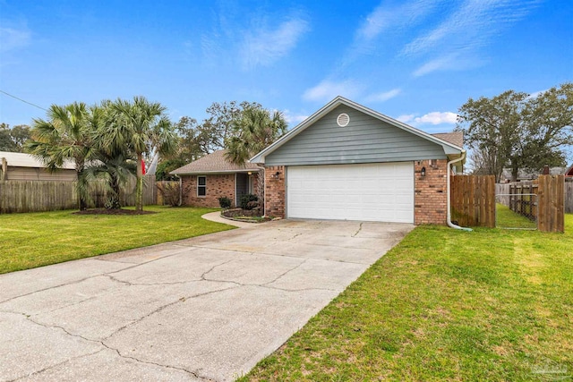 2759 Pleasant Bay Ct, Navarre, FL 32566 - single story home with an attached garage, concrete driveway, and brick siding