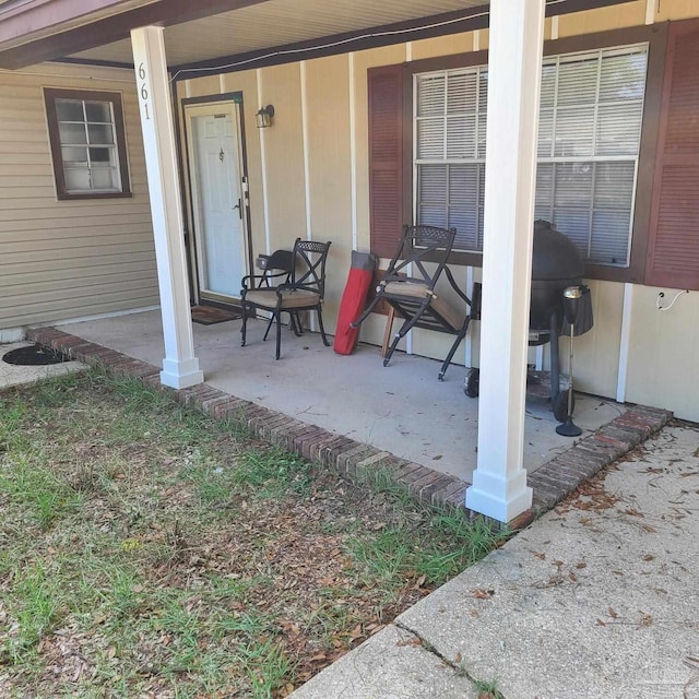 view of patio / terrace featuring a porch