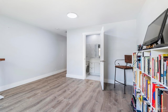 interior space featuring light hardwood / wood-style flooring