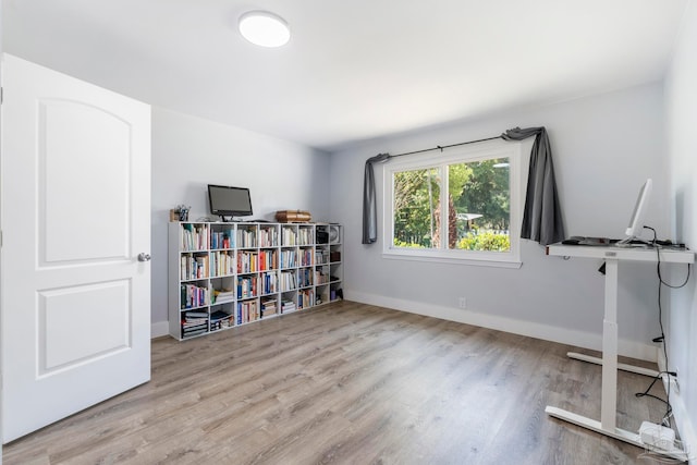 interior space featuring light hardwood / wood-style flooring