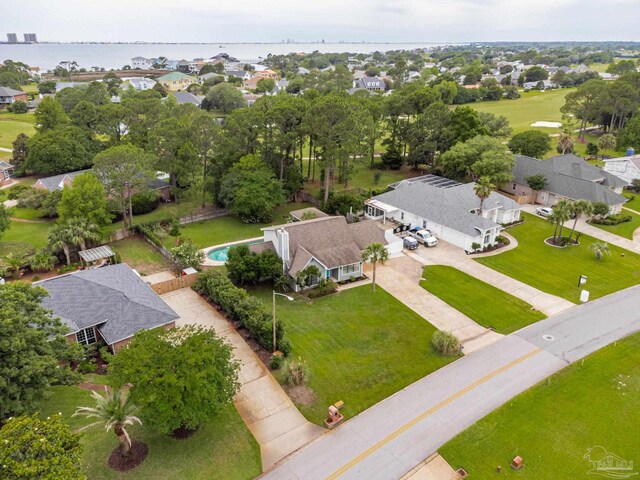 3905 Tiger Point Blvd, Gulf Breeze, FL 32563 - aerial perspective of suburban area featuring a nearby body of water