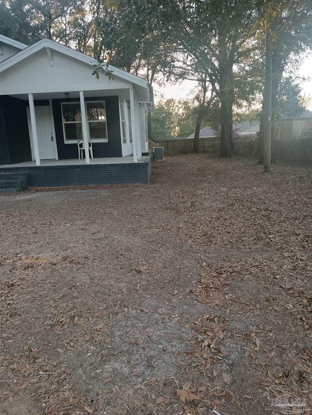 view of home's exterior featuring cooling unit