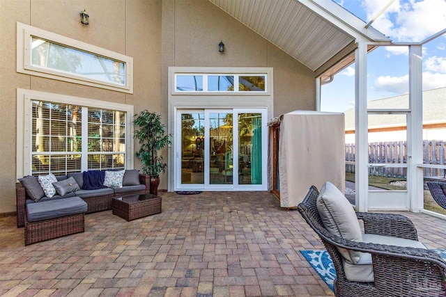 sunroom / solarium with a wealth of natural light