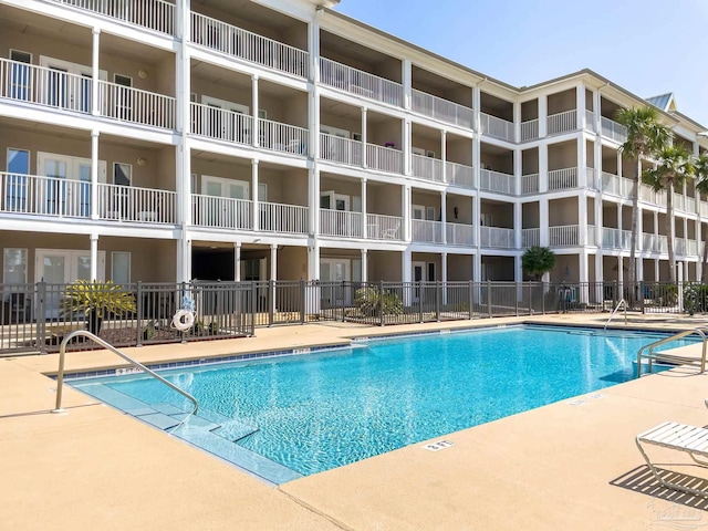 view of pool with a patio area