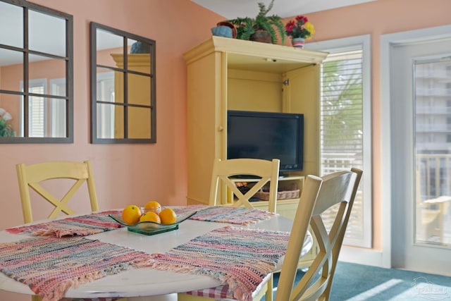 view of dining room