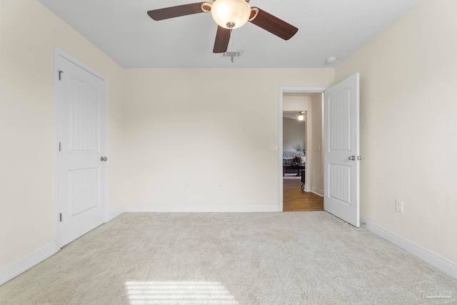 3972 Flour Mill Cir, Pace, FL 32571 - unfurnished room with carpet, ceiling fan, baseboards, and a smoke detector