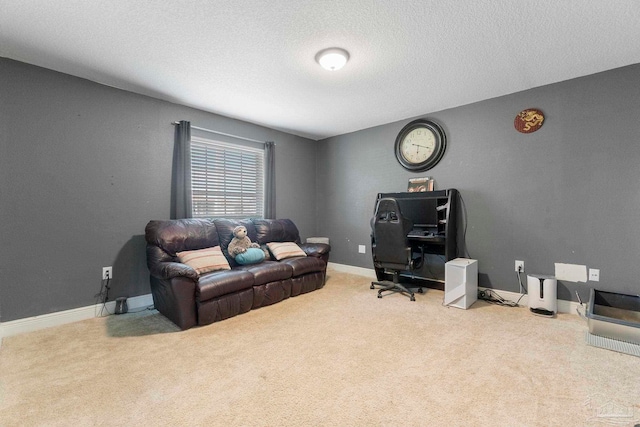 3972 Flour Mill Cir, Pace, FL 32571 - carpeted office with baseboards and a textured ceiling