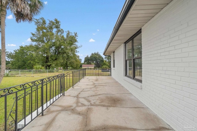 view of patio / terrace with fence