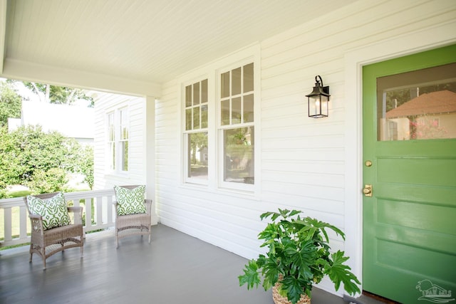 view of patio / terrace featuring covered porch