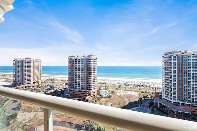 water view with a beach view