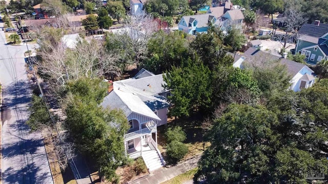 aerial view featuring a residential view