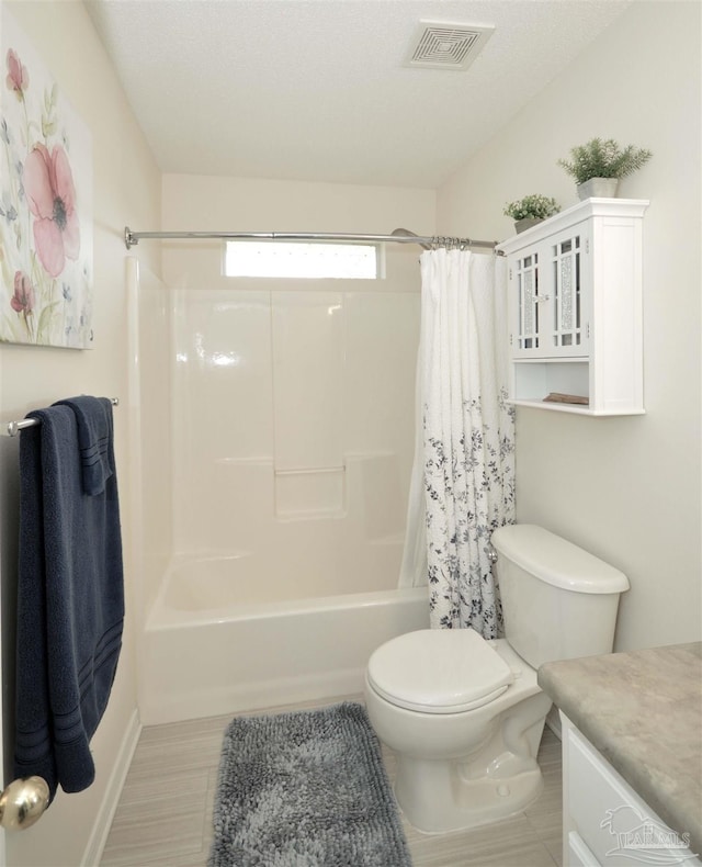 5735 Farrel Way, Milton, FL 32583 - full bathroom with vanity, toilet, and shower / tub combo with curtain