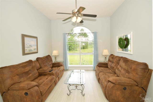 5735 Farrel Way, Milton, FL 32583 - living area featuring ceiling fan