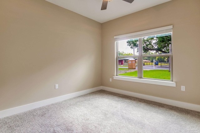 6115 Carroll Rd, Milton, FL 32583 - carpeted spare room with ceiling fan and baseboards