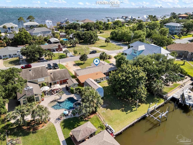 3332 Laurel Dr, Gulf Breeze, FL 32563 - aerial view of residential area featuring a large body of water